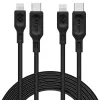 Кабель Spigen DuraSync™ USB-C to Lightning Cable 2 Pack 1 метр Black (000CA27022)