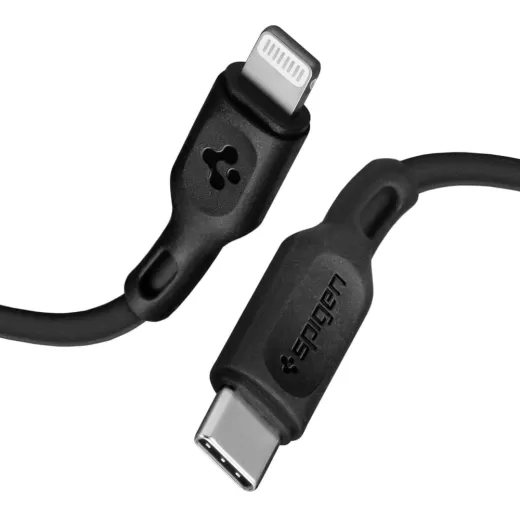 Кабель Spigen DuraSync™ USB-C to Lightning Cable 2 Pack 1 метр Black (000CA27022)