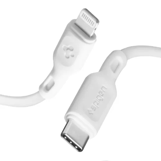 Кабель Spigen DuraSync™ USB-C to Lightning Cable 1 метр White (000CA25416)