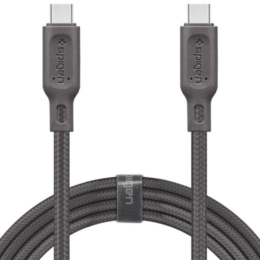 Кабель Spigen DuraSync™ USB-C to USB-C 2.0 Cable Gunmetal (000CA25704)