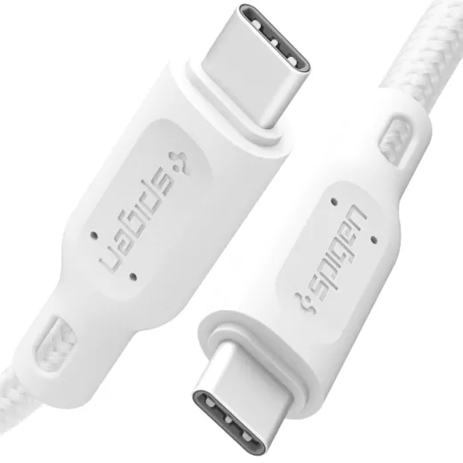 Кабель Spigen DuraSync™ USB-C to USB-C 2.0 Cable White (000CA25703)