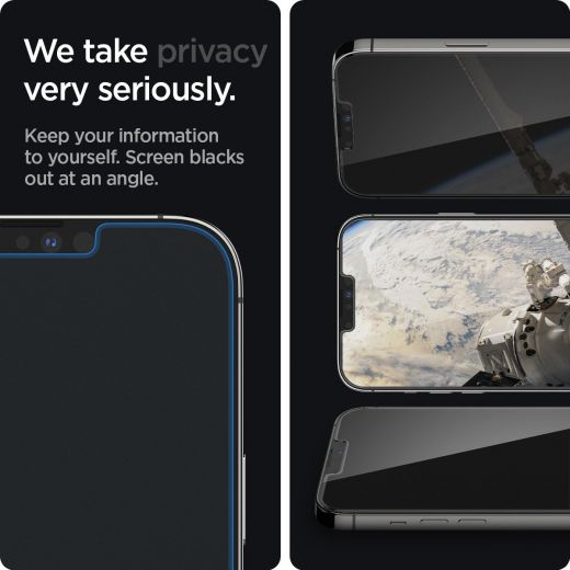 Антишпигун скло Spigen Glas.tR EZ Fit Privacy для iPhone 14 Plus | 13 Pro Max