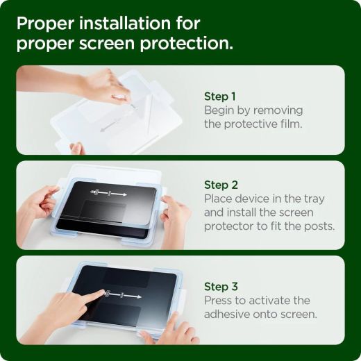Защитное стекло Spigen Screen Protector EZ FIT GLAS.tR Refill для iPad Air 10.9" 4 | 5 (2020 | 2022) | iPad Pro 11" (2020 | 2021 | 2022) (AGL04515)