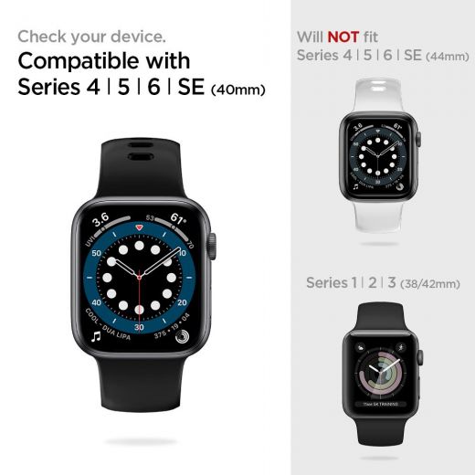 Захисне скло Spigen Screen Protector ProFlex EZ Fit для Apple Watch Series 6/5/SE (40mm)