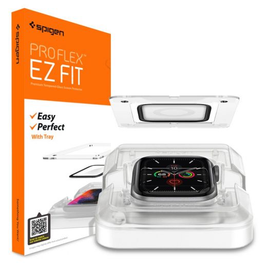 Захисне скло Spigen Screen Protector ProFlex EZ Fit для Apple Watch Series 6/5/SE (44mm) 2 Pack