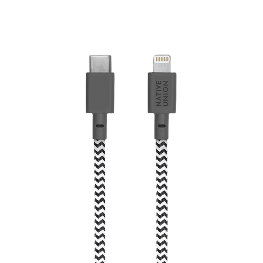Кабель Native Union Night Cable USB-C to Lightning Zebra (3 m) (NCABLE-KV-CL-ZEB)