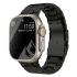 Металевий ремінець Luxury Titanium Strap Silver Black для Apple Watch 49мм | 45мм