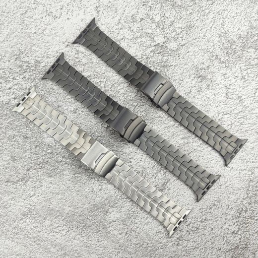Металлический ремешок Luxury Titanium Strap Gray для Apple Watch 49мм | 45мм