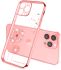 Чехол CasePro Glitter Plating Floral Case Pink для iPhone 13 Pro Max
