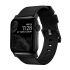 Шкіряний ремінець Nomad Modern Slim Band Black Leather / Black Hardware для Apple Watch 41mm | 40mm
