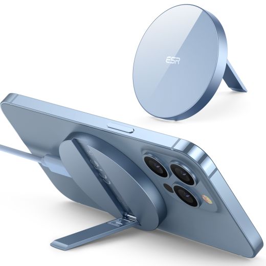 Бездротова зарядка з підставкою ESR HaloLock MagSafe Wireless Charger with Stand SierraBlue