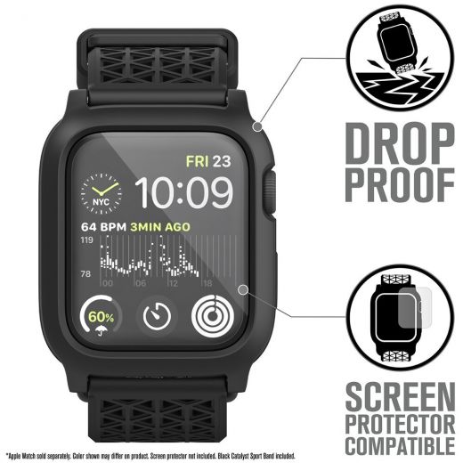 Ремешок Catalyst Impact Protection Stealth Black для Apple Watch (45mm | 44mm)
