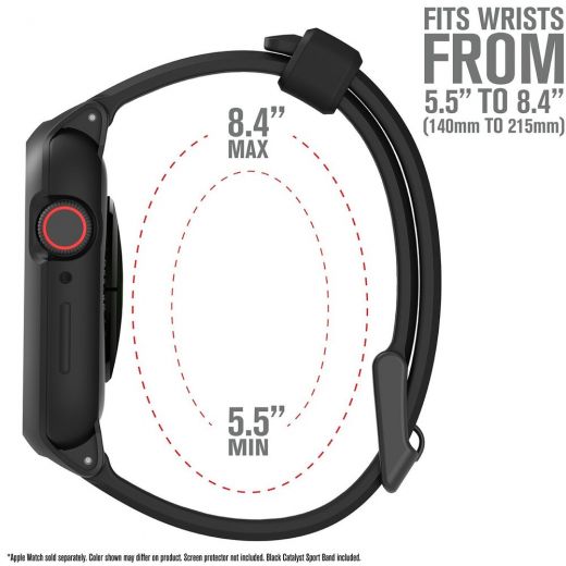 Ремінець Catalyst Impact Protection Stealth Black для Apple Watch (45mm | 44mm)