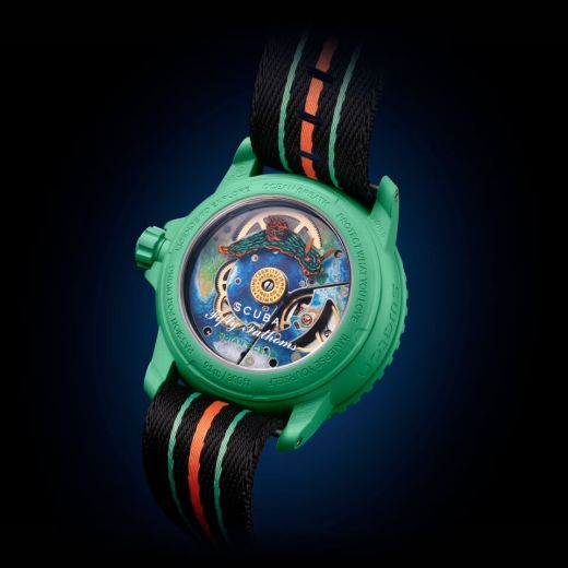 Часы Blancpain X Swatch Bioceramic Scuba Fifty Fathoms Indian Ocean