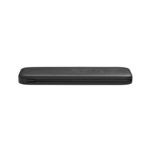 Павербанк (Зовнішній акумулятор) із вбудованим кабелем InfinityLab InstantGo 5000 Built-in USB-C Cable Black