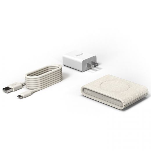 Бездротова зарядка iOttie iON Wireless Fast Charging Pad Mini Tan (CHWRIO103TN)