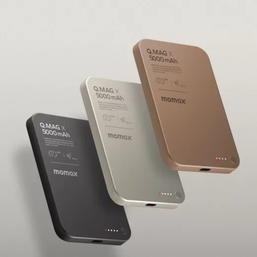 Повербанк Momax Q.Mag X Magnetic Wireless Power Bank 5000mAh Gen 2 Black