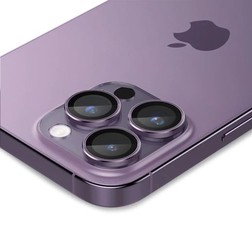 Захисне скло для камери Spigen Optik Pro Lens Protector Deep Purple для iPhone 15 Pro | iPhone 15 Pro Max | iPhone 14 Pro | 14 Pro Max (AGL05597)