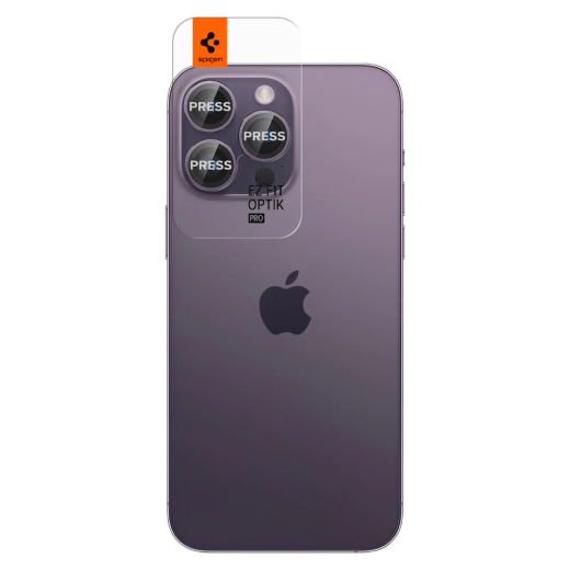 Захисне скло для камери Spigen Optik Pro Lens Protector Deep Purple для iPhone 15 Pro | iPhone 15 Pro Max | iPhone 14 Pro | 14 Pro Max (AGL05597)