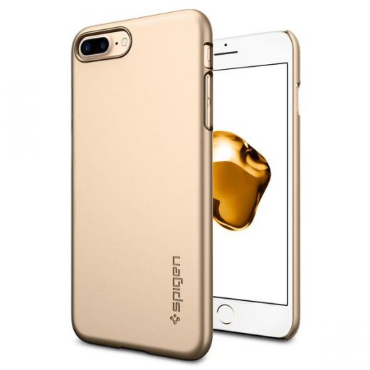 Чехол Spigen Thin Fit Champagne Gold для iPhone 7 Plus/8 Plus