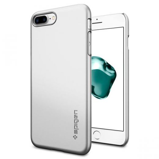 Чехол Spigen Thin Fit Satin Silver для iPhone 7 Plus/8 Plus