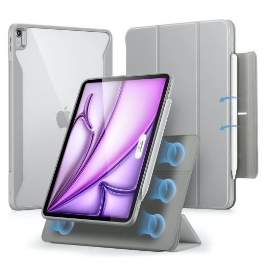 Чехол ESR Rebound Hybrid Case 360 Grey для iPad Air 11" M3 | M2 (2025 | 2024)| Air 10.9" 4 | 5 M1 (2020 | 2022) (3C02210380303)