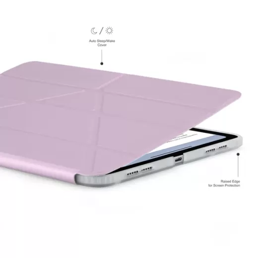 Чохол-підставка Pipetto Origami No1 Original Case Metallic Purple для iPad Air 11” M3 | M2 (2025 | 2024) | Air 10.9" 4 | 5 M1 (2020 | 2022)