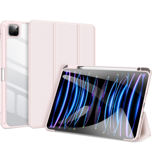 Чохол-підставка Dux Ducis Toby Series Antiskid Leather Tablet Case Pink для iPad Pro 11" (2024) (SS-EDA006475602A)