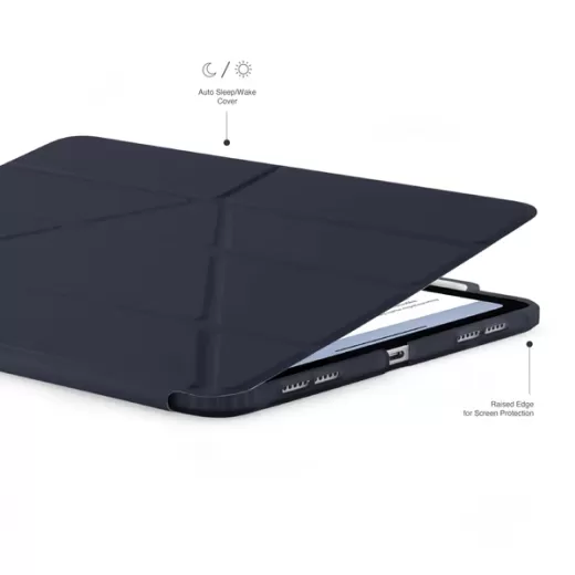 Чехол-подставка Pipetto Origami No3 Pencil Case Dark Blue для iPad Pro 11" (2024)