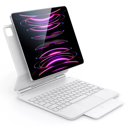 Чехол-клавиатура ESR Rebound Magnetic Keyboard Case White для iPad 12.9" (2022 | 2021 | 2020 | 2018)