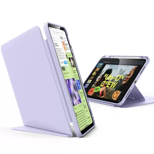 Чехол ESR Flip Magnetic Case with Pencil Holder Light Purple для iPad 11'' (2025) | iPad 10.9 (2022)