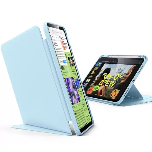 Чехол ESR Flip Magnetic Case with Pencil Holder Sky Blue для iPad 11'' (2025) | iPad 10.9 (2022)