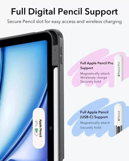 Чехол ESR Flip Magnetic Case with Pencil Holder Green для iPad Air 11” M2 | M3 (2024 | 2025)