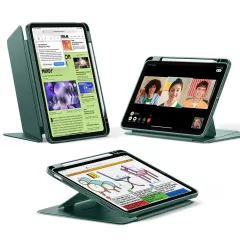 Чехол ESR Flip Magnetic Case with Pencil Holder Green для iPad Air 11” M2 | M3 (2024 | 2025)