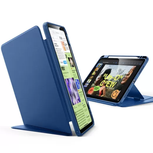 Чехол ESR Flip Magnetic Case with Pencil Holder Navy Blue для iPad Air 11” M2 | M3 (2024 | 2025)