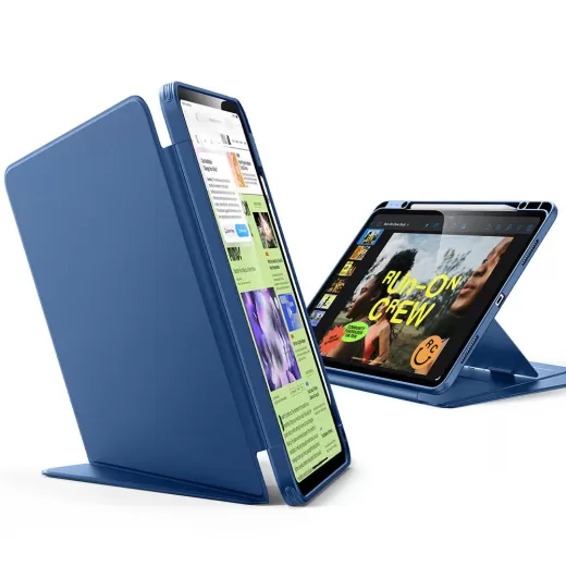 Чохол ESR Flip Magnetic Case with Pencil Holder Navy Blue для iPad Air 13” M2 | M3 (2024 | 2025)