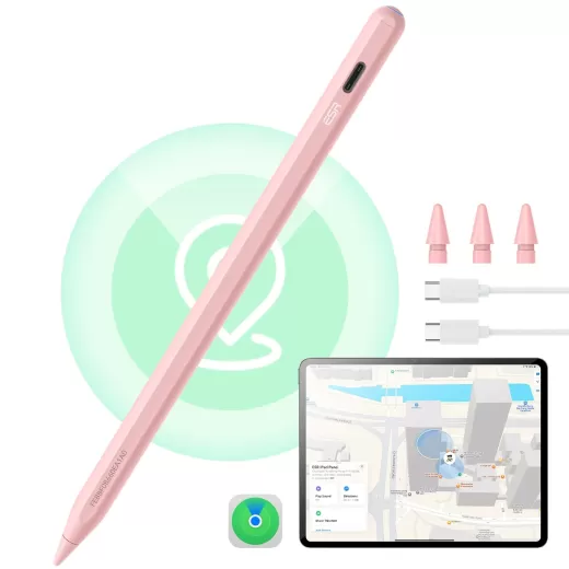 Стилус ESR Geo Digital Pencil Pink со встроенным Find My