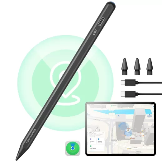 Стилус ESR Geo Digital Pencil Black со встроенным Find My
