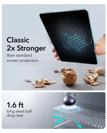 Защитное стекло ESR UltraFit Classic Screen Protector (2 шт.) для iPad Air 11” M3 | M2 (2025 | 2024) (1E11700102)