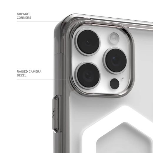 Противоударный чехол UAG Plyo Magsafe Ash/White для iPhone 16 Pro Max (114481113141)