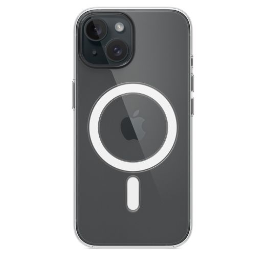 Оригинальный прозрачный чехол Apple Clear Case with MagSafe для iPhone 15 (MT203)