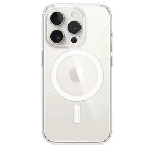  Оригінальний прозорий чохол Apple Clear Case with MagSafe для iPhone 15 Pro (MT223)