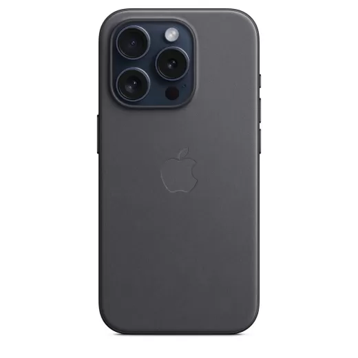 Оригинальный чехол Apple FineWoven Case with MagSafe Black для iPhone 15 Pro (MT4H3)