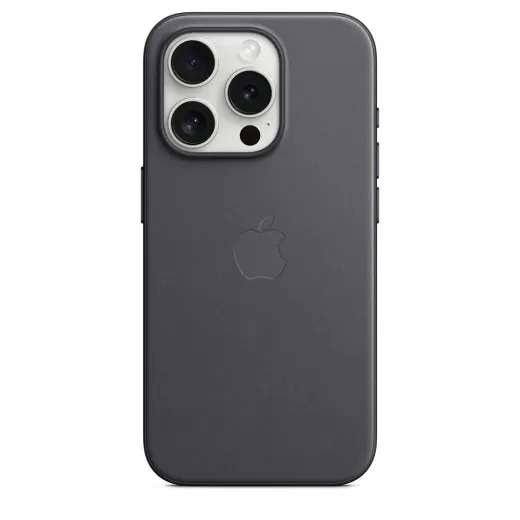 Оригінальний чохол Apple FineWoven Case with MagSafe Black для iPhone 15 Pro (MT4H3)