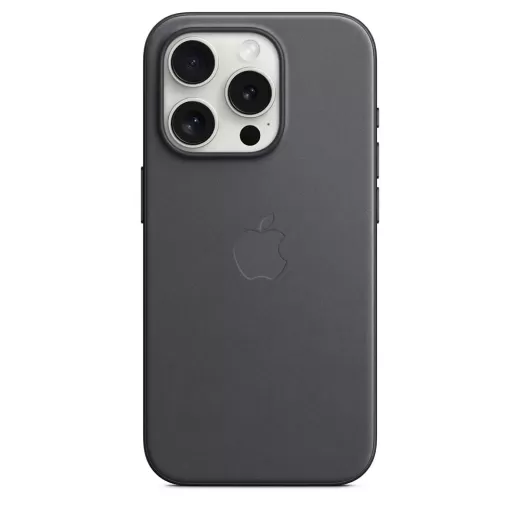 Чехол CasePro FineWoven Case with MagSafe Black для iPhone 15 Pro