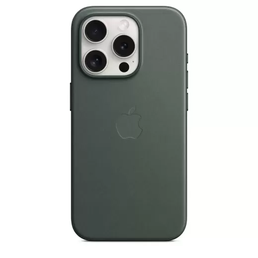 Чехол CasePro FineWoven Case with MagSafe Evergreen для iPhone 15 Pro