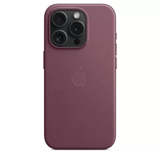 Оригинальный чехол Apple FineWoven Case with MagSafe Mulberry для iPhone 15 Pro (MT4L3)