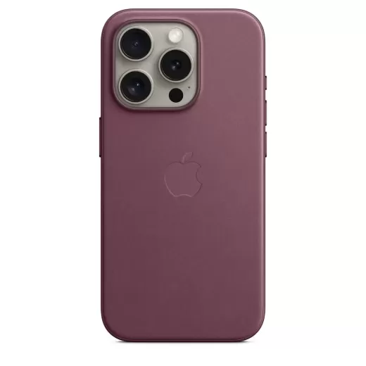 Оригинальный чехол Apple FineWoven Case with MagSafe Mulberry для iPhone 15 Pro (MT4L3)
