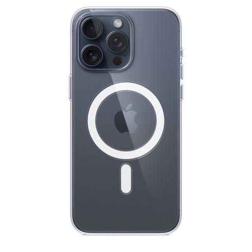 Оригинальный прозрачный чехол Apple Clear Case with MagSafe для iPhone 15 Pro Max (MT233)