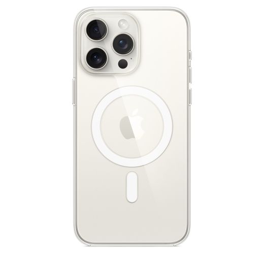 Оригинальный прозрачный чехол Apple Clear Case with MagSafe для iPhone 15 Pro Max (MT233)